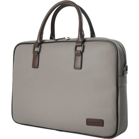 The Bugatti Group Inc Contrast Briefcase Vegan Leather