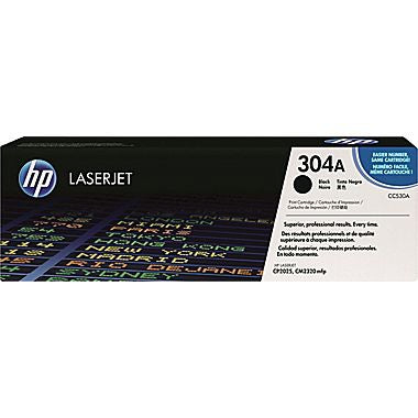 HP 304A (CC530A) Black Original LaserJet Toner Cartridge (3500 Yield)