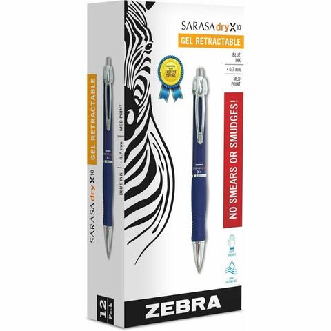 Zebra Sarasa Dry X10 Gel Retractable RDI  Pens