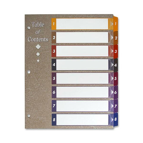 Sparco Products Pro Color Tab Divider System